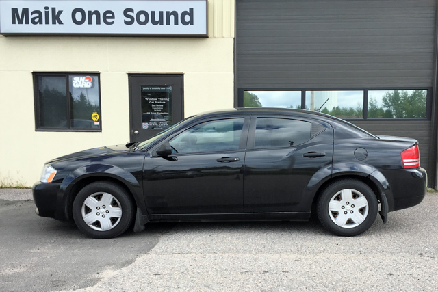 2008 Dodge Avenger with professional window tint in North Bay